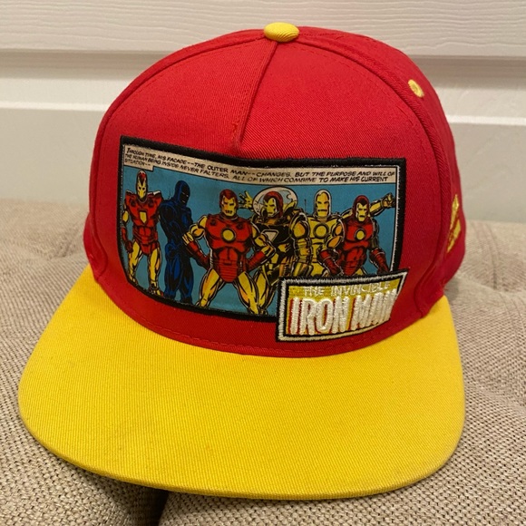 Marvel Comics The Incredible Ironman Snap Back Hat - Picture 2 of 8